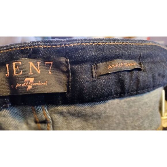 7 Seven for All Mankind JEN 7 NWT Womens Ankle Skinny With Slits At The Ankles. - Picture 9 of 10